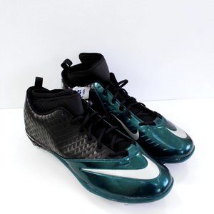 Nike Superbad Pro Lunarlon Mens Football Cleats Size 18 Black/Blue NO BOX